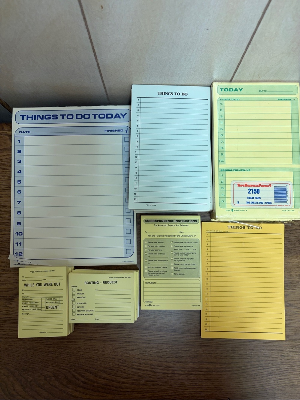 31-Piece Sticky Note & Memo Pad Lot – Today / To Do / Office Notes